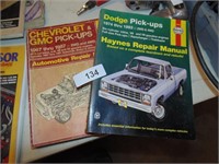 (2) Haynes Chevy, GMC, Dodge Truck Repair Manuals