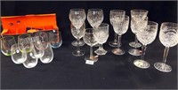 Stemware (10+), including 2 Waterford,