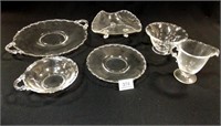Glass Dishes - same pattern (6)