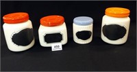 Chalk Label Jars (4)