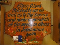 Wall Hanging Wooden Plaque