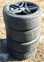 Set of 4 225/40ZR18 Tires w/ Rims