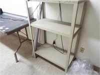 Folding Table & wooden shelf