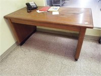 Wooden Desk & Rolling table