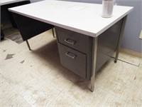Metal Frame Desk, Formica Top