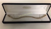 925 Sterling Silver and Diamonique Tennis Bracelet