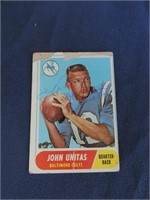 1968 TOPPS JOHNNY UNITAS AUTOGRAPH