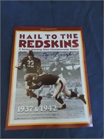 SAMMY BAUGH SIGNED REDSKINS MAGAZINE