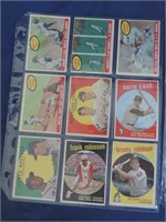2 SHEETS OF 1959 TOPPS STAR CARDS LOADED