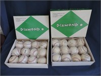 2 BOXES OF DIAMOND BASEBALLS