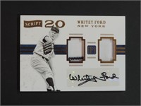WHITEY FORD AUTOGRAPH & DUAL JERSEY #ED 22/25