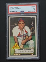 PSA 5 1952 TOPPS HARRY LOWREY
