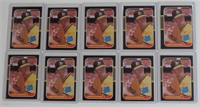 LOT OF 10 1987 DONRUSS MARK MCGWIRE ROOKIE CARDS