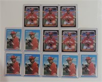 LOT OF 13 1987 BARRY LARKIN ROOKIE CARDS