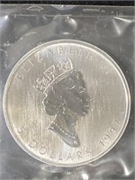 1997 Canada Fine Silver 1 oz. Argent Pur