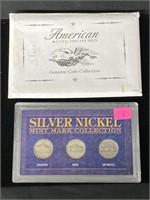 American coin treasures silver nickel mint mark
