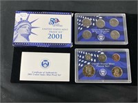 United States mint proof set 2001