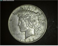 1922 - D Peace Silver Dollar