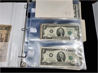 $2 Dollar Bills & Shuttle Memorabilia