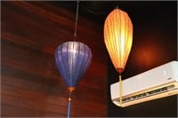 Blue And Orange Balloon Lamps