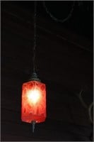 Red Glass Pendant Lamp