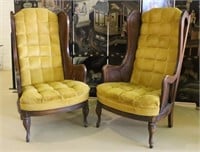 Pair of Gold Velvet Chairs