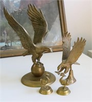 Brass Eagles and Peacocks