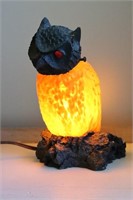 Resin & Glass Owl Lamp