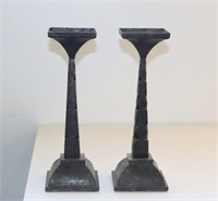 Cast Iron Candle Stick Holders 15"