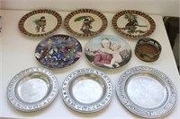 Stack of Decorative Plates. Cartier Limoges & More
