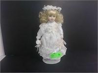 Flower girl porcelain doll