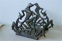 Art Deco - Cast Iron - Frog Aquarium Stand