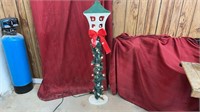Wooden light up Christmas decoration. 53 inches