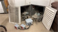 Two large industrial size air systems, two fans,