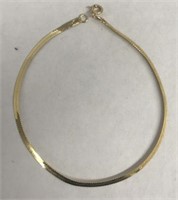 14 k Gold bracelet 1g 6 3/4 inch