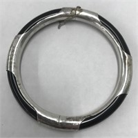 Sterling and onyx bracelet 18.6 g