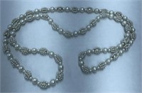 Faux pearl necklace