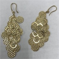 Gold over sterling earrings