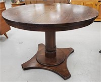 Round Wooden Kitchen Table 43.25" in Diameter