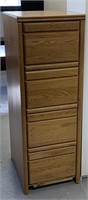 Press wood file cabinet measures 20 x 25 x 57