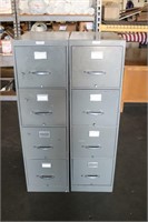 2 x Volunteer Four-Drawer Metal Filing Cabinet