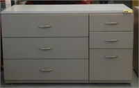 Dresser -5 drwr.( File drawer) Taupe base & white