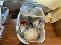 Plastic Basket, Clips, Fabric, Misc.
