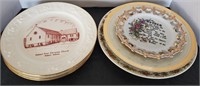 Decorative plates- Holly Hobbie, Hobart Churches