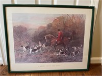 Vintage Framed Print "A Shortcut to the Meet"