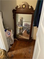 Wooden Hanging Wall Mirror