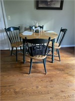 Wooden 36" Dinette Table w/ 4 Chairs