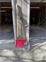 Pitch Fork, Shovel & Plastic Snow Shovel