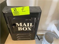 metal mail box 10w x 13t x 4"d