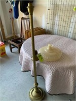 floor lamp with shade "needs to be wired"
